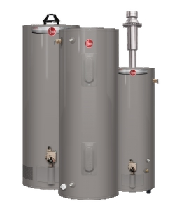 Gray water heaters from Dycus Heating and Air Conditioning, showcasing energy-efficient solutions for consistent hot water supply in homes.