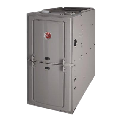 Natural gas furnace unit designed for efficient home heating, showcased in a professional setting related to Dycus Heating and Air Conditioning services in Modesto, CA.