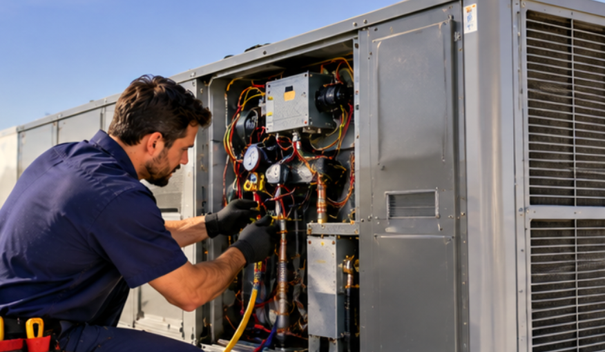 How Much Does a 10-Ton Rooftop Unit Cost Installed in Modesto, Crane and Permit Included?