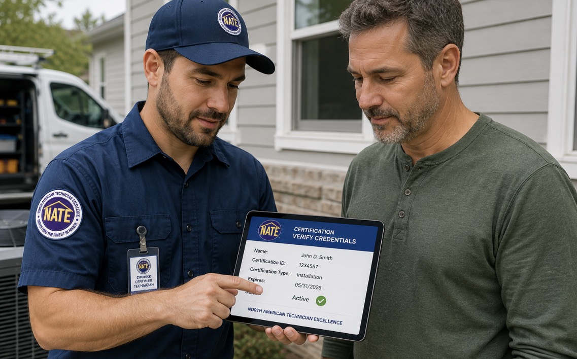 Why Should I Hire a NATE-Certified Technician for AC Repair in Modesto?